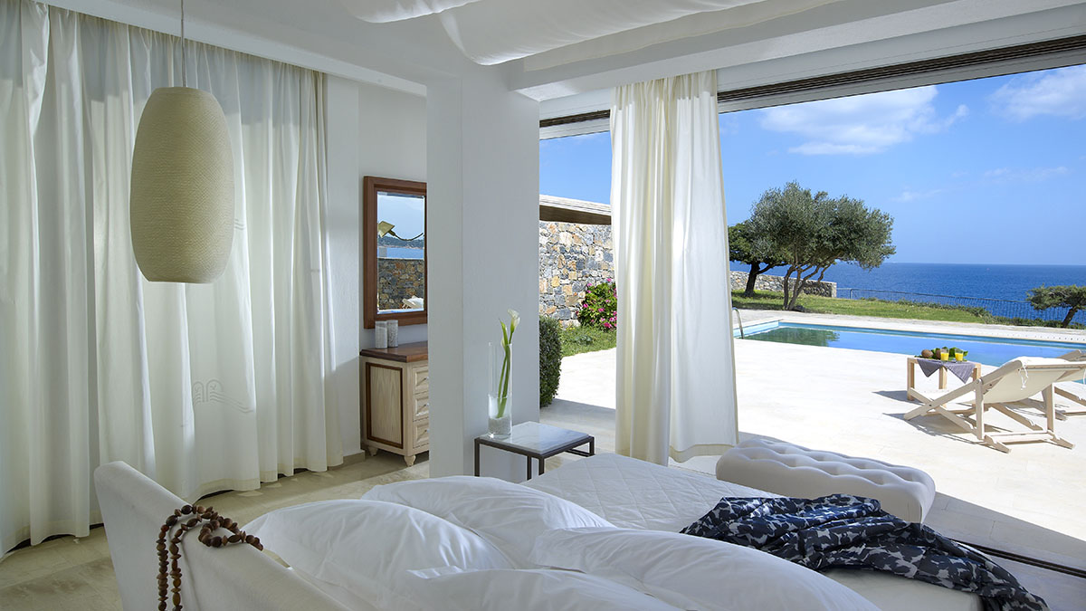 Anemos House 3Bedroom Villa Private Pool Sea Front View